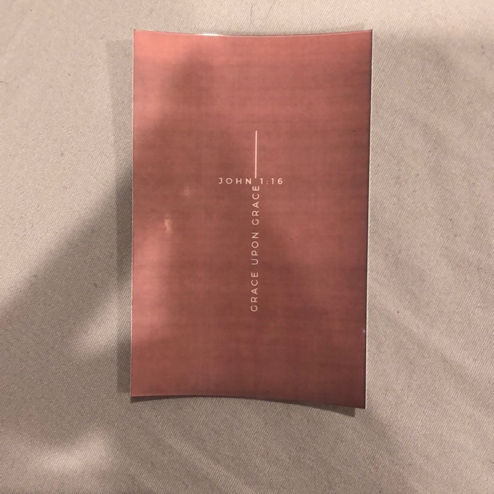 John 1:16 bible verse picture/sticker